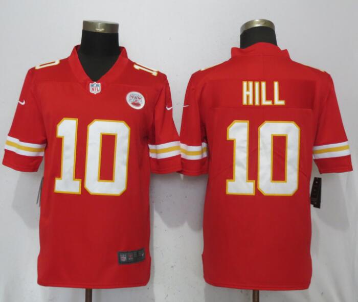 Men Kansas City Chiefs #10 Hill Red Vapor Untouchable Player Nike Limited NFL Jerseys